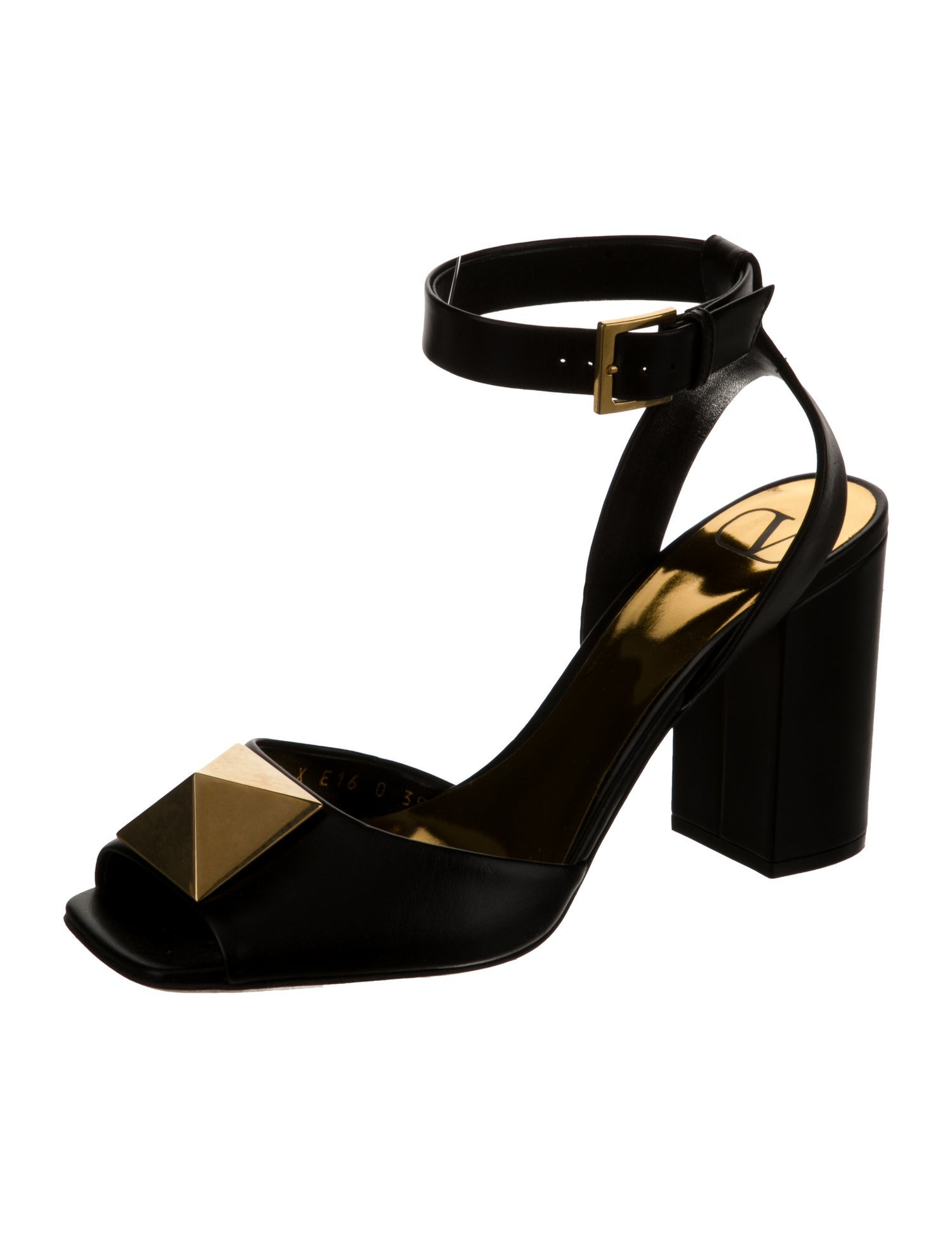 Valentino Rockstud Accents Leather Sandals