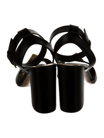 Valentino Rockstud Accents Leather Sandals