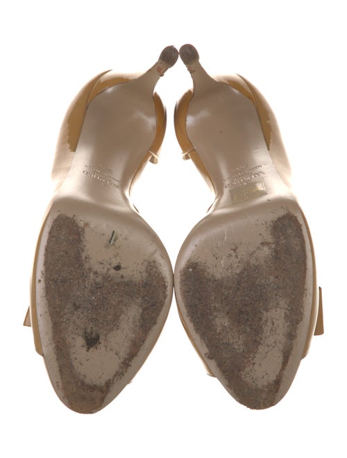 Valentino Vara Bow Accent Patent Leather D'Orsay Pumps