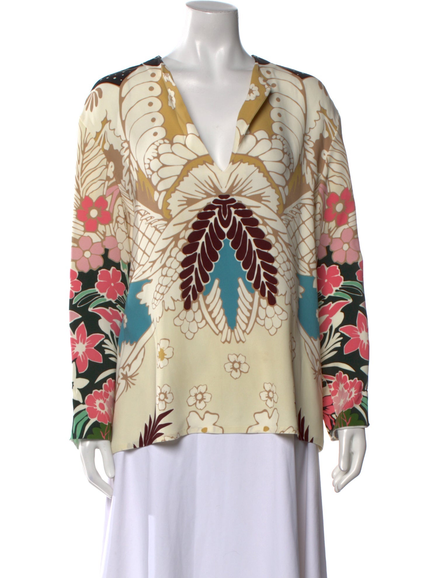 Valentino Silk Printed Blouse