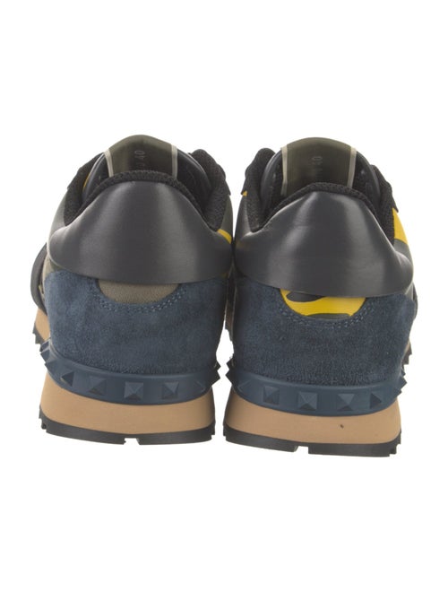 Valentino Rockstud Accents Leather Athletic Sneakers
