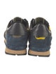 Valentino Rockstud Accents Leather Athletic Sneakers