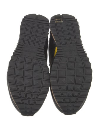 Valentino Rockstud Accents Leather Athletic Sneakers