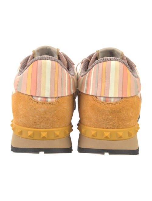 Valentino Rockstud Accents Leather Athletic Sneakers