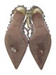 Valentino Rockstud Accents Leather T-Strap Pumps