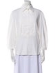 Valentino Three-Quarter Sleeve Button-Up Top