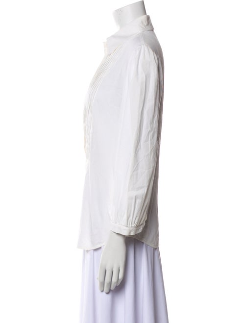 Valentino Three-Quarter Sleeve Button-Up Top