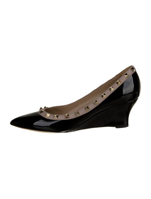 Valentino Rockstud Accents Patent Leather Pumps