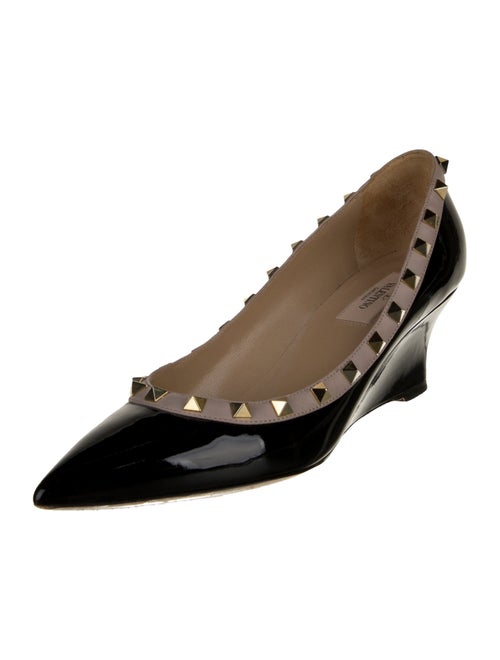 Valentino Rockstud Accents Patent Leather Pumps