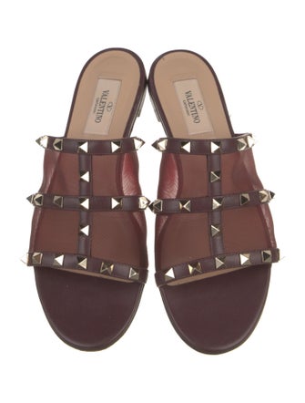 Valentino Leather Slides