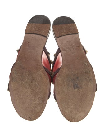 Valentino Leather Slides