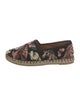 Valentino Floral Print Embroidered Accent Espadrilles