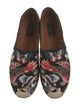Valentino Floral Print Embroidered Accent Espadrilles