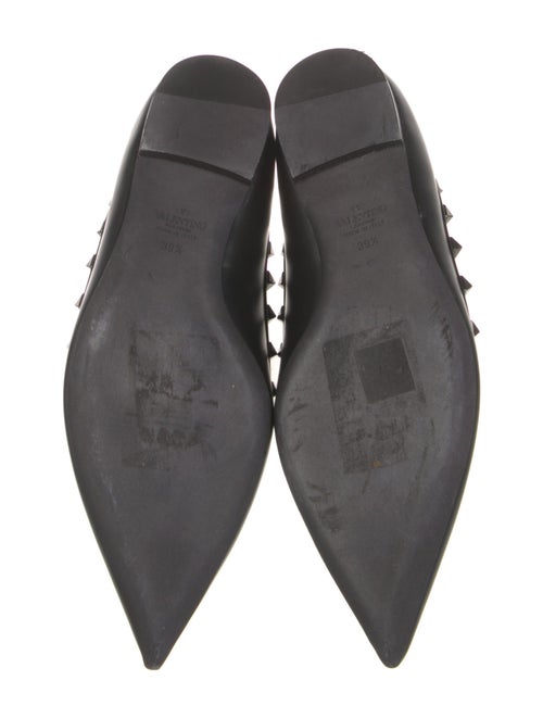 Valentino Rockstud Accents Leather Ballet Flats