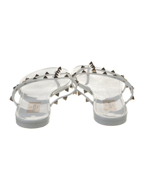 Valentino Rockstud Accents Rubber Slides