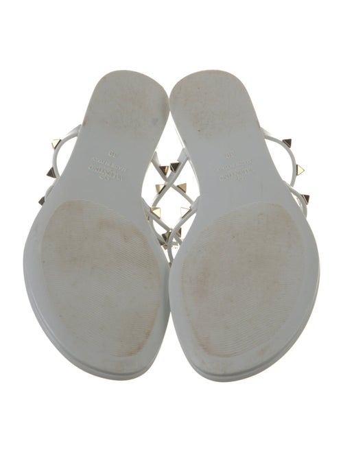 Valentino Rockstud Accents Rubber Slides