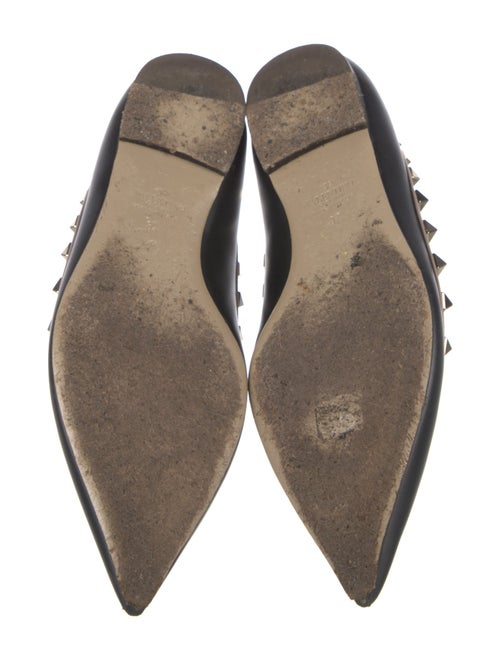 Valentino Rockstud Accents Leather Ballet Flats