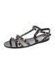 Valentino Rockstud Accents Rubber Gladiator Sandals
