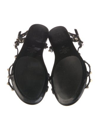 Valentino Rockstud Accents Rubber Gladiator Sandals