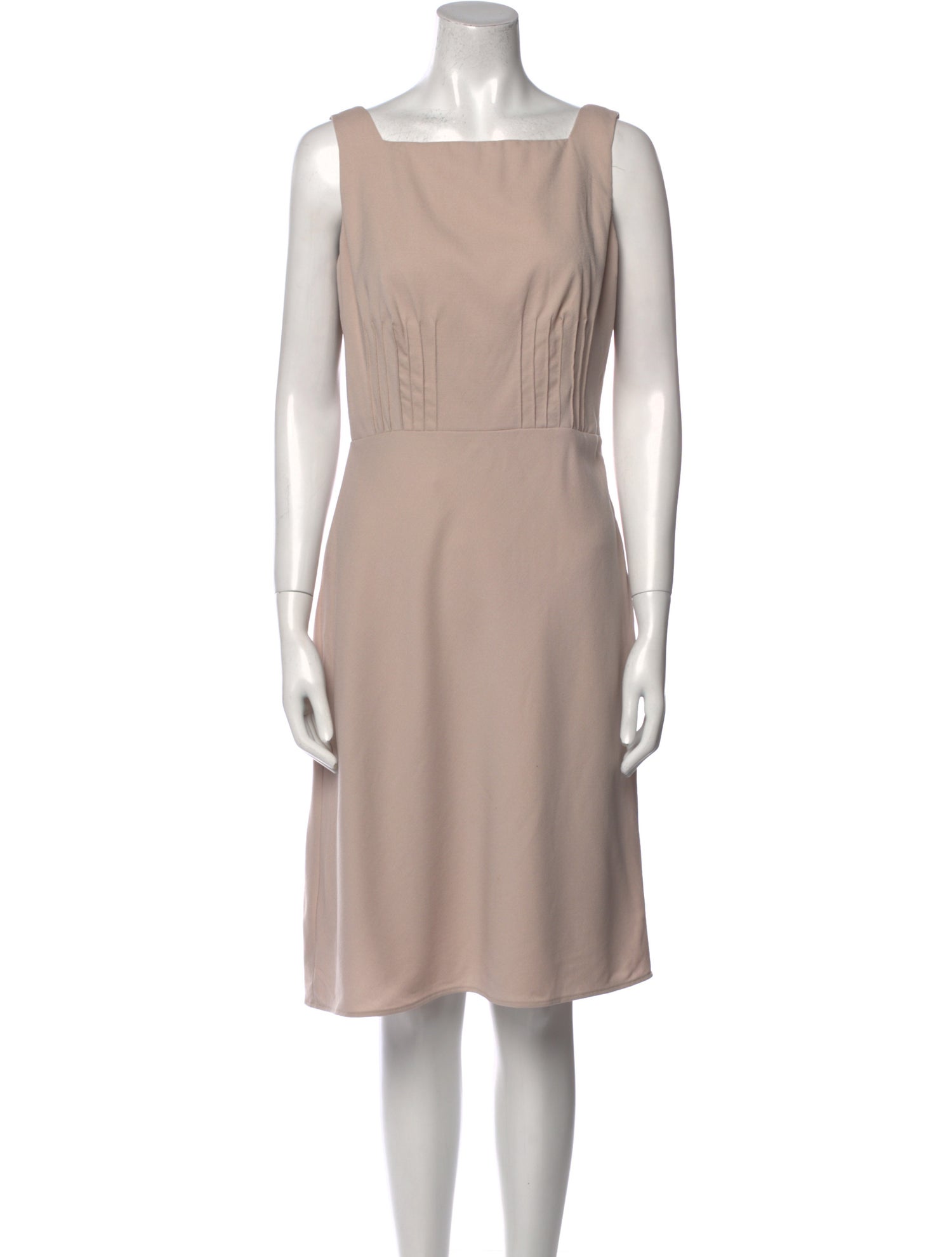 Valentino Square Neckline Knee-Length Dress