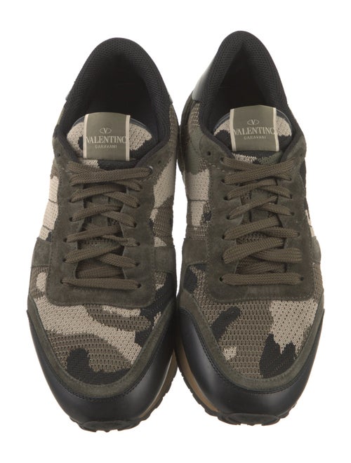Valentino Rockstud Accents Mesh Sneakers
