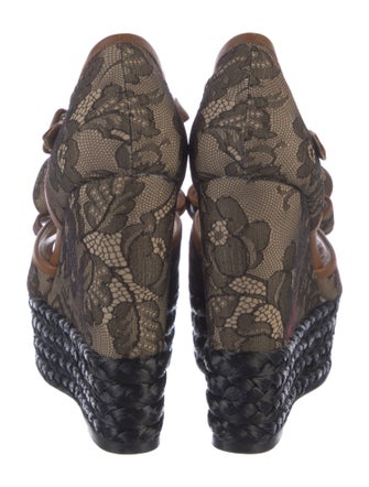 Valentino Lace Printed Espadrilles