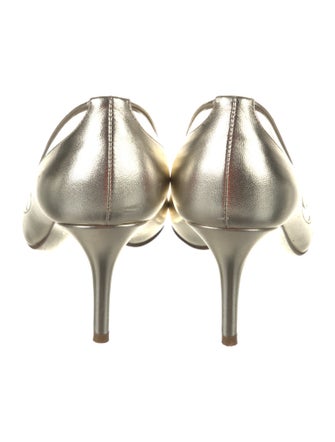 Valentino Leather Bow Accents Pumps