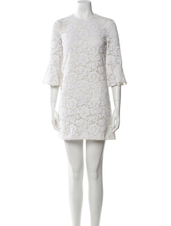 Valentino Lace Pattern Mini Dress