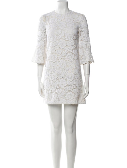 Valentino Lace Pattern Mini Dress