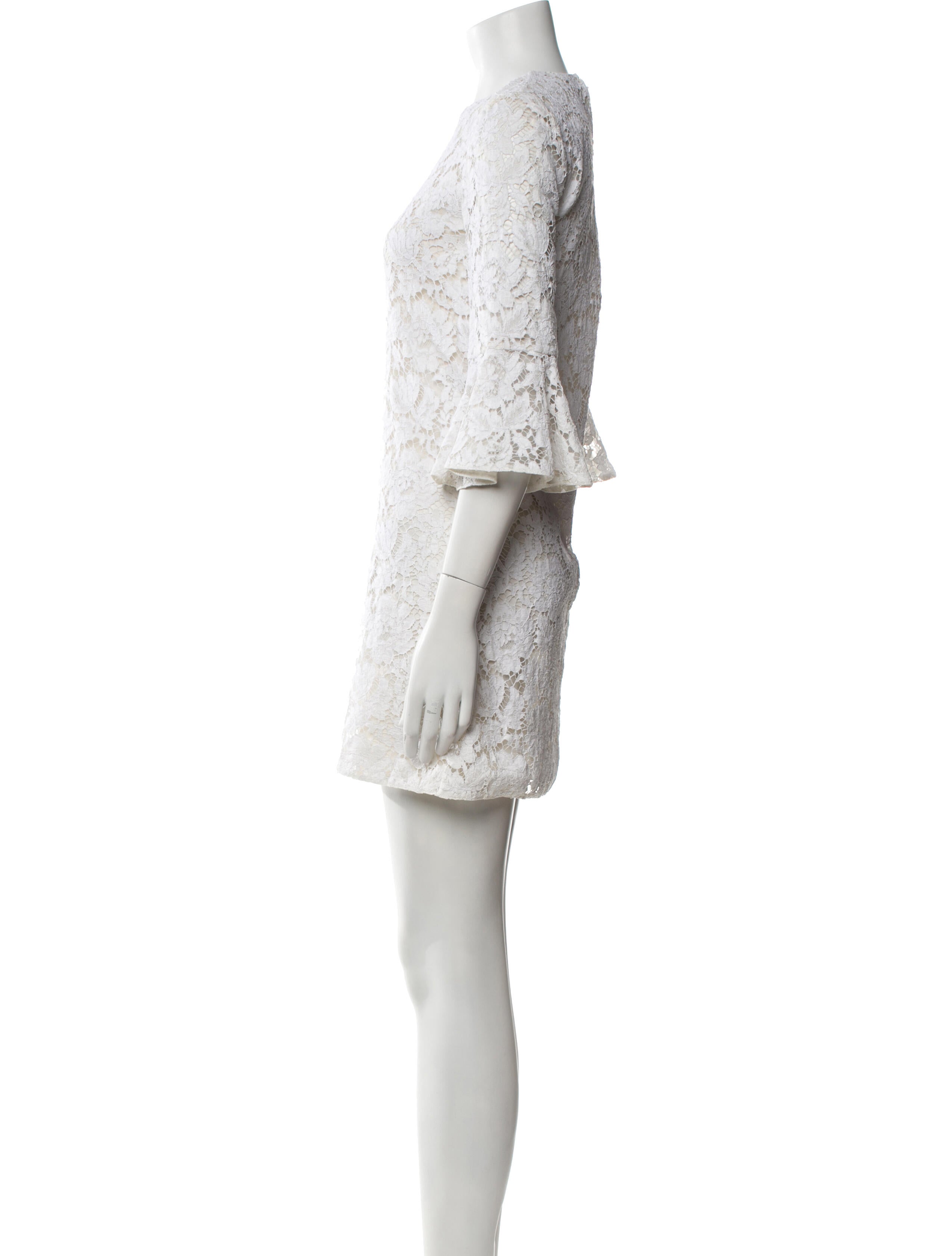 Valentino Lace Pattern Mini Dress