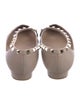 Valentino Rockstud Accents Leather Ballet Flats
