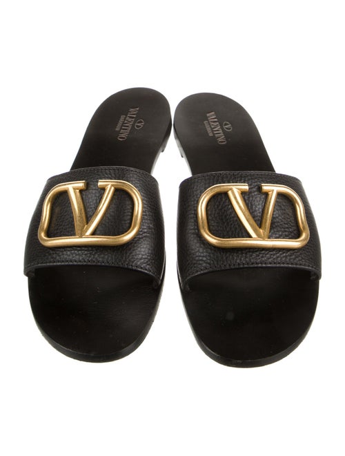 Valentino Leather Slides