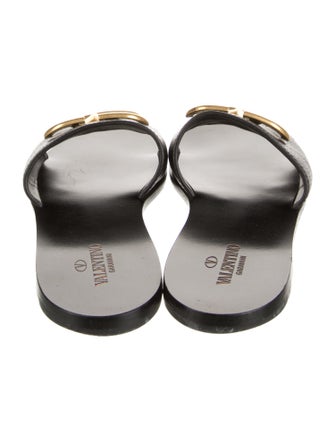 Valentino Leather Slides
