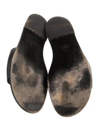 Valentino Leather Slides