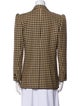 Valentino Wool Plaid Print Blazer