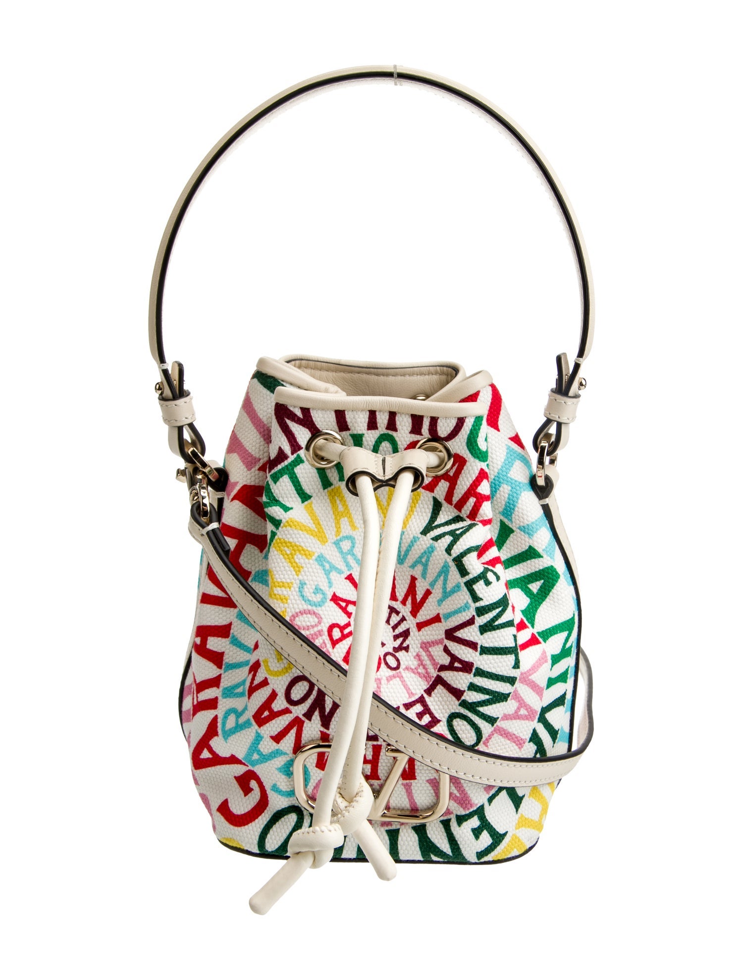 Valentino Canvas Bucket Bag