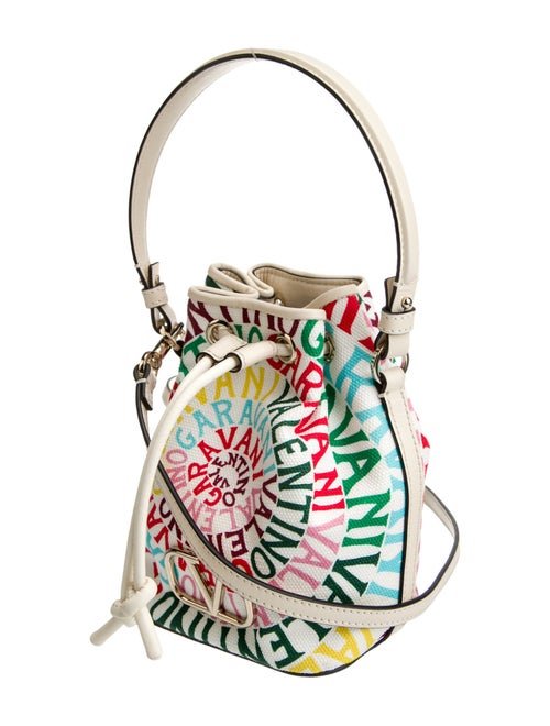Valentino Canvas Bucket Bag