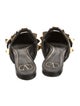 Valentino Rockstud Accents Leather Mules