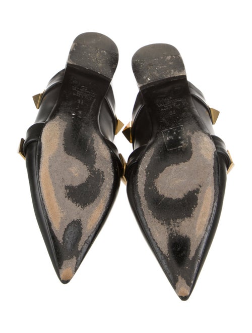 Valentino Rockstud Accents Leather Mules