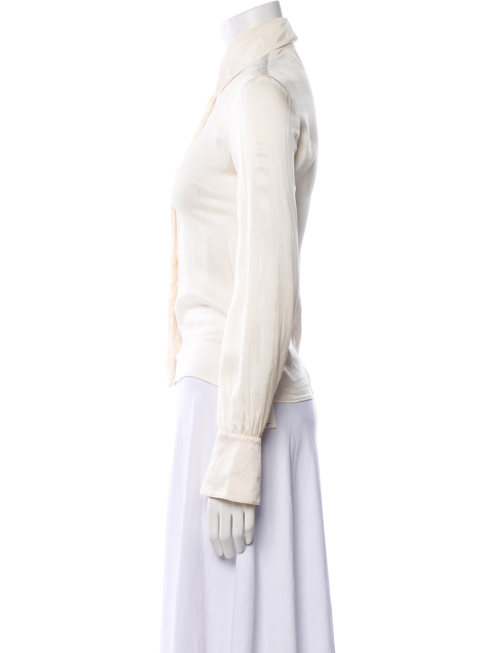 Valentino Long Sleeve Button-Up Top