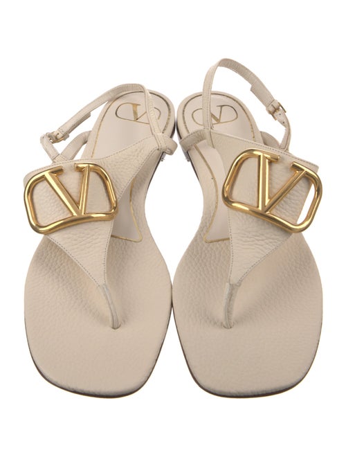 Valentino Leather Slingback Sandals