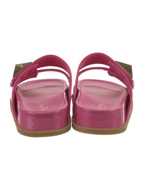 Valentino Patent Leather Studded Accents Slides
