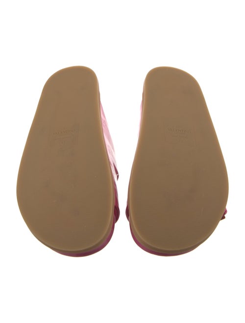 Valentino Patent Leather Studded Accents Slides