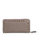 Valentino Rockstud Accents Leather Continental Wallet