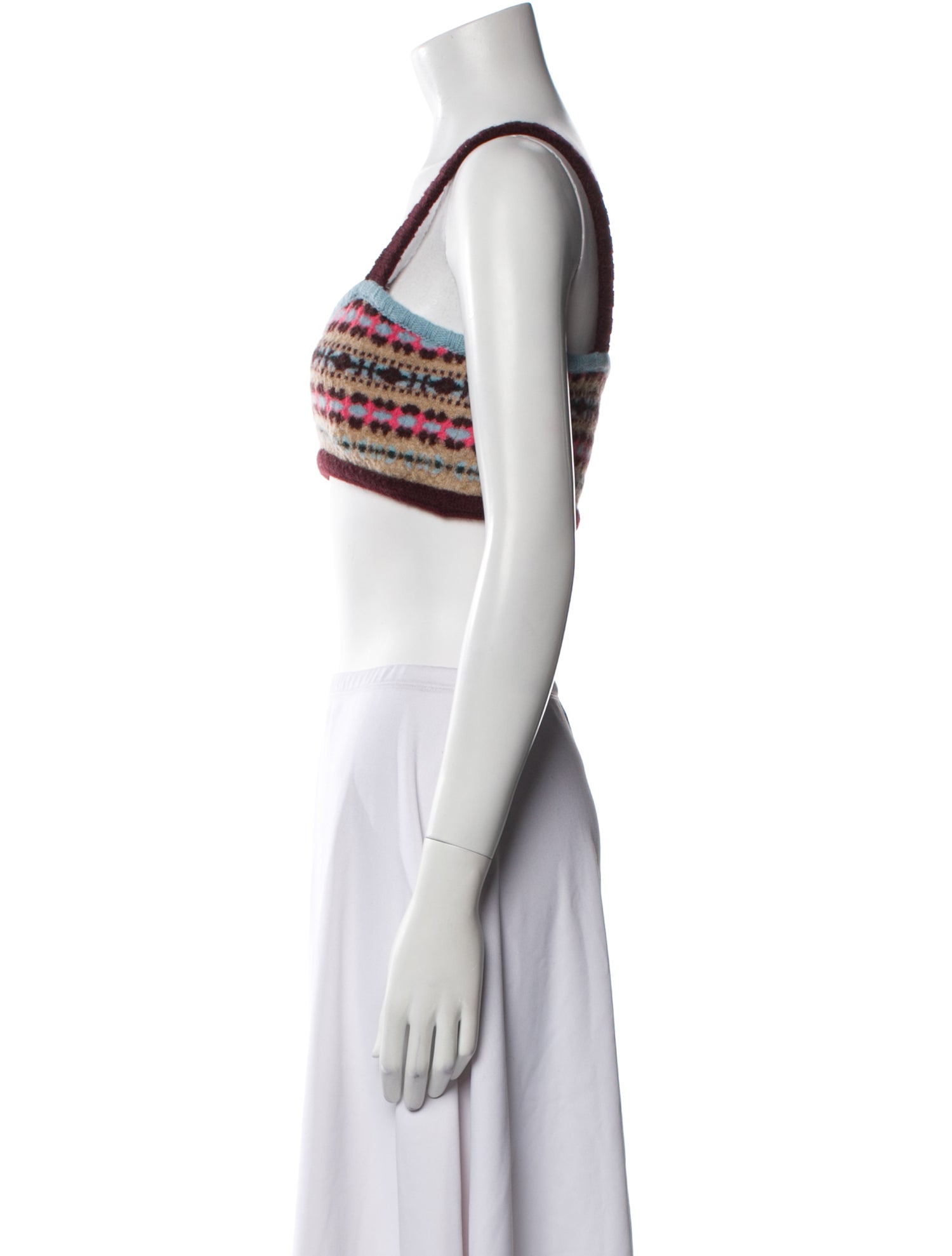 Valentino Wool Striped Crop Top w/ Tags