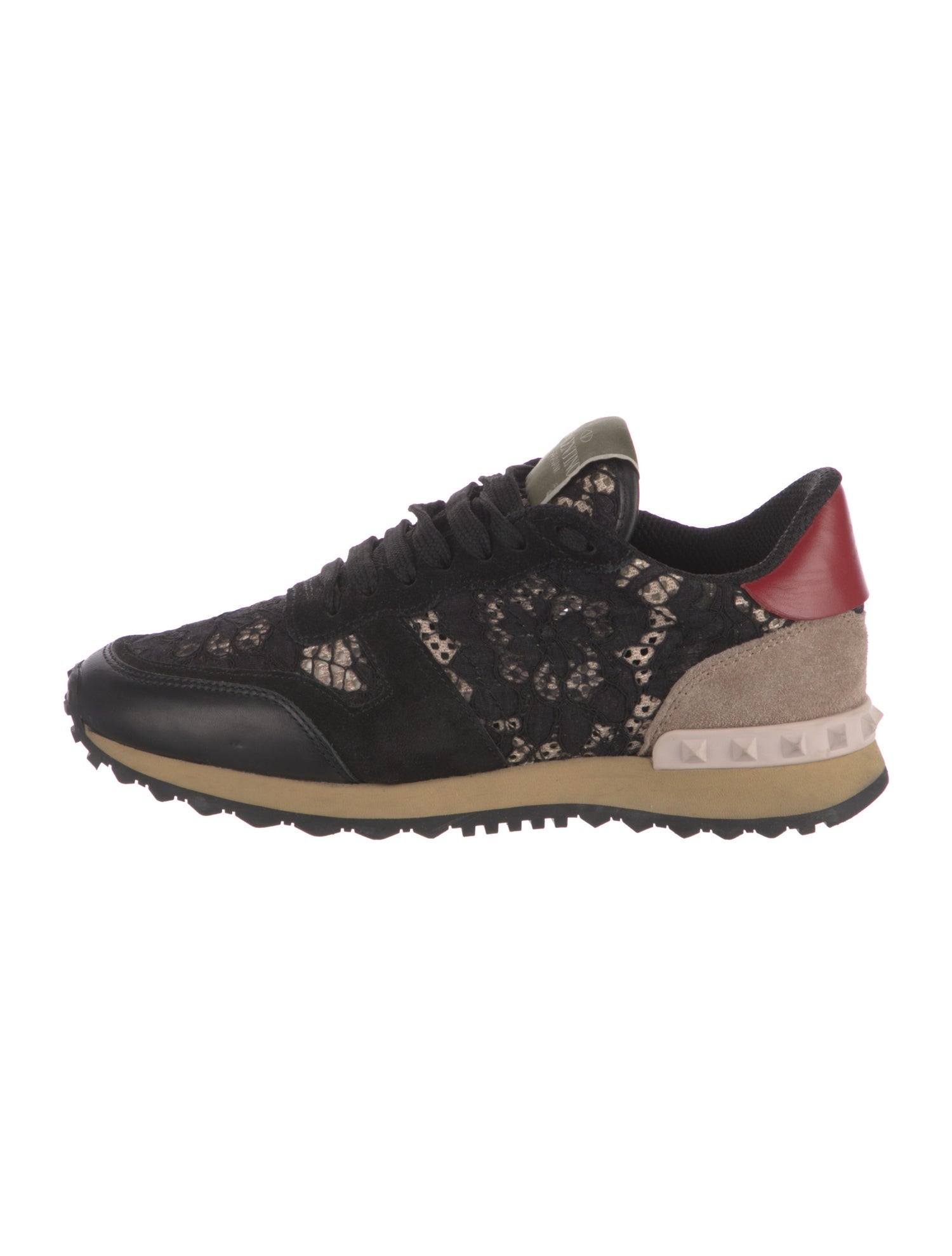 Valentino Lace Printed Athletic Sneakers