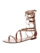 Valentino Rockstud Accents Leather Gladiator Sandals