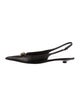 Valentino Leather Slingback Flats
