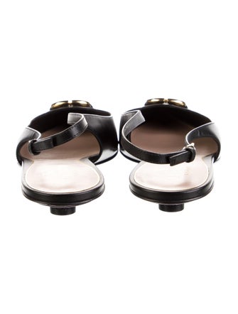 Valentino Leather Slingback Flats