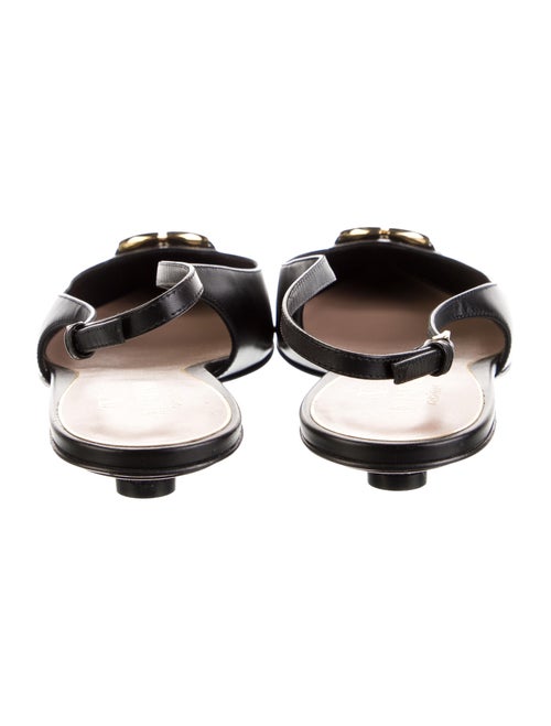 Valentino Leather Slingback Flats